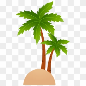 Cartoon Palm Tree Vector, HD Png Download - cartoon palm tree png