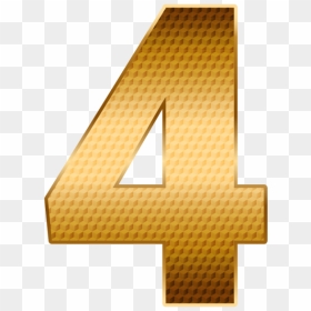 Number 4 Gold Png Image Free Download Searchpng - Number 4 Gold Png, Transparent Png - gold dollar sign png