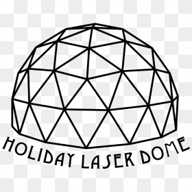 The Holiday Laser Dome - Geodesic Dome Line Drawing, HD Png Download - holiday garland png