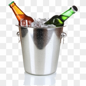 Drink Beer Champagne Bucket Ice Free Download Png Hq - Beer Ice Bucket Png, Transparent Png - beer bucket png