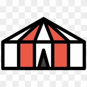 Circus Tent Emoji Clipart - Sign, HD Png Download - circus tent png