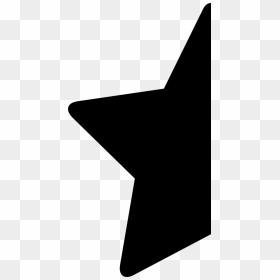 Half Star Shape Comments - Jet Aircraft, HD Png Download - star shape png