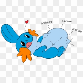 [ink, By Sparkythechu] Mudkip Lieks Eating - Mudkip Eat, HD Png Download - mudkip png