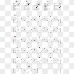 Guitar Tab For The Song House Of The Rising Sun - Sheet Music, HD Png Download - rising sun png