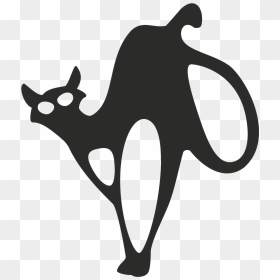 This Free Clipart Png Design Of Black Cat , Png Download - Black Cat, Transparent Png - black cat clipart png