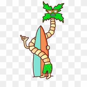 Palm Tree, HD Png Download - cartoon palm tree png