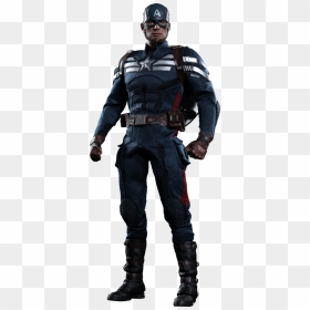 Hot Toys Captain America - Lobo Dc Action Figure, HD Png Download - winter soldier png