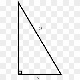 4 - Black-and-white, HD Png Download - right triangle png