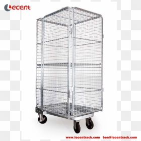 Steel Euro Style Mesh Roll Cage For Supermarket And - Portable Network Graphics, HD Png Download - steel cage png