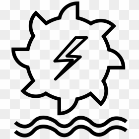 Hydro Power Generation - Hydro Power Plant Symbol Png, Transparent Png - power symbol png