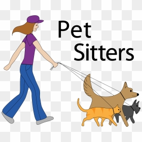 Dog Sitter Img - Clipart Pet Sitting, HD Png Download - dog sitting png