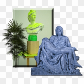 Seapunk Webpunk Green Acid Jungle Png - Michelangelo Pieta Meme, Transparent Png - seapunk png