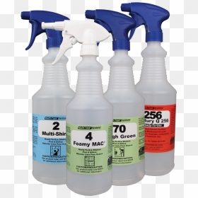 Spray And Foamer Bottles For Cleaning Chemical Solutions - Cleaning Chemical Bottle, HD Png Download - spray bottle png