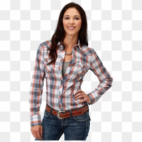 Womens West Made Collection Sunset Dobby Performance - Plaid, HD Png Download - dobby png