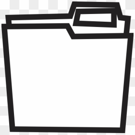 Transparent Manila Folder Png - Black And White Files Clipart, Png Download - manila folder png