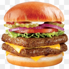 Junk Food Hamburger Png Pic - Wendys Hamburgers, Transparent Png - junk food png