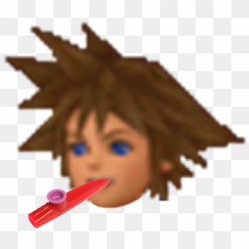 Kingdom Hearts 3 Kingdom Hearts Sora Kazoo Bad Edits - Cartoon, HD Png Download - kazoo png