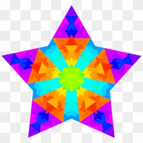 Transparent Triangle Shape Png - Hvězda Na Strom Png, Png Download - star shape png