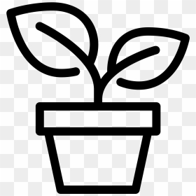 Black And White Plant Png Clipart, Transparent Png - tropical plant png