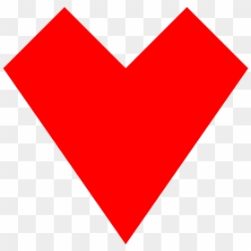 Red Heart Straight Lines - Heart, HD Png Download - heart arrow png