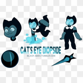 Cat’s Eye Diopsidea Kitten - Steven Universe Cat's Eye, HD Png Download - cat eye png