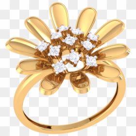 Engagement Ring, HD Png Download - gold ring png