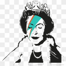 Banksy Queen David Bowie , Png Download - Queen Ziggy Stardust Banksy, Transparent Png - banksy png