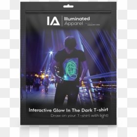 Adults Interactive Glow T-shirt - Illuminated Apparel, HD Png Download - green glow png