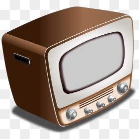 Vintage Crt Television - Transparent 1950s Television, HD Png Download - vintage tv png