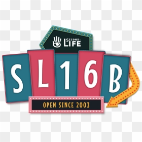 Sl16b Logo Final - Second Life 16th Birthday, HD Png Download - fishnet texture png