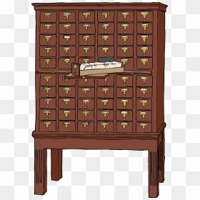 Card Catalog Clipart, HD Png Download - index card png