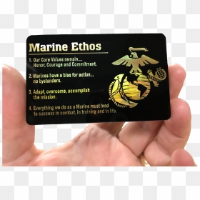 Monochromatic Specialty Printing Gives The Marine Corps - Marine Corps Values Card, HD Png Download - eagle globe and anchor png