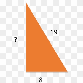 Enter Image Source Here - Right Triangle With Hypotenuse Of 19, HD Png Download - right triangle png
