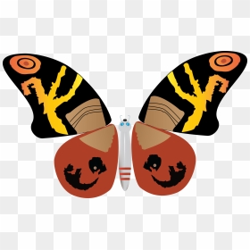 I Did A Mothra Design In Adobe Illustrator For School - Butterflies, HD Png Download - mothra png
