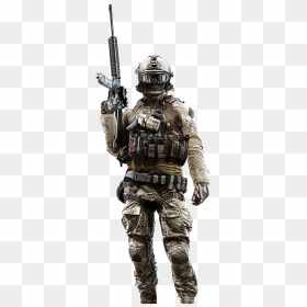 Battlefield 4 Assault Soldier, HD Png Download - call of duty soldier png