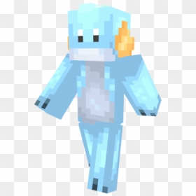 Minecraft Mudkip Shiny Skin, HD Png Download - mudkip png