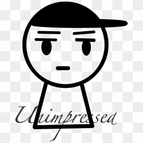 The Unimpressed Face Clip Arts - Unimpressed Face, HD Png Download - alien face png