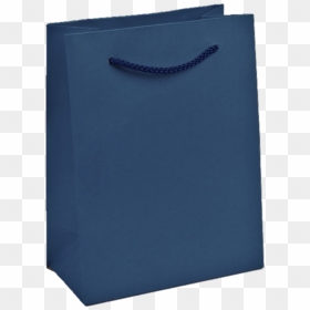 Navy Paper Bags - Bag, HD Png Download - paper bag png