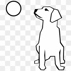 Transparent Dog Sitting Png - Simple Dog Drawing, Png Download - dog sitting png