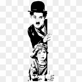 Charlie Chaplin Drawing For Kids, HD Png Download - banksy png