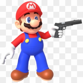 Cartoon Characters Holding Guns, HD Png Download - holding gun png