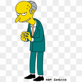 Simpsons Characters Png - Mr Burns, Transparent Png - marge simpson png