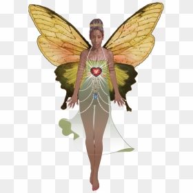 Badass Butterfly In Green Dress - Spiritual Life Coach Logo, HD Png Download - butterfly wings png