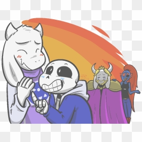 Hey It"s More Undertale - Sans And Toriel Ship, HD Png Download - toriel png