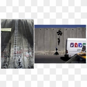 Banksy Palestine Wall Ladder , Png Download - Banksy Israel Wall Ladder, Transparent Png - banksy png