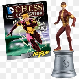 Dc Chess Figure Kid Flash In Box & Magazine - Eaglemoss, HD Png Download - kid flash png