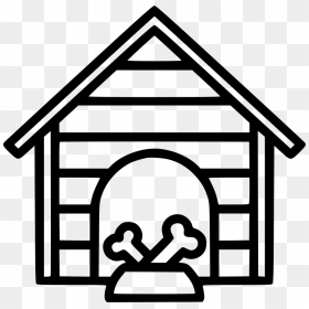 Dog House Svg Png - Dog House Clipart Black And White, Transparent Png - house vector png