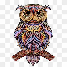 Bleed Area May Not Be Visible - Zentangle Owl, HD Png Download - ovo owl png