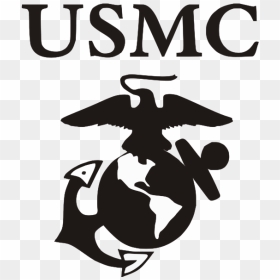 United States Marine Corps Quantico Station Eagle, - Marine Corps Logo Drawing, HD Png Download - eagle globe and anchor png