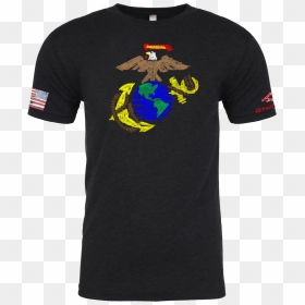Transparent Eagle Globe And Anchor Png - Active Shirt, Png Download - eagle globe and anchor png